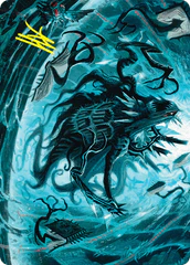 Overlord of the Floodpits (04/54) Art Card (ADSK) - Gold-Stamped Signature